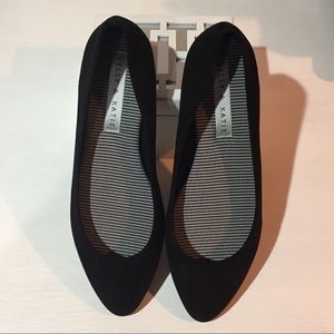 Black Suede Kelly & Katie Flats